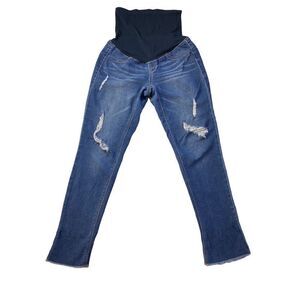 Evermore denim maternity distressed jeans Size Small 28